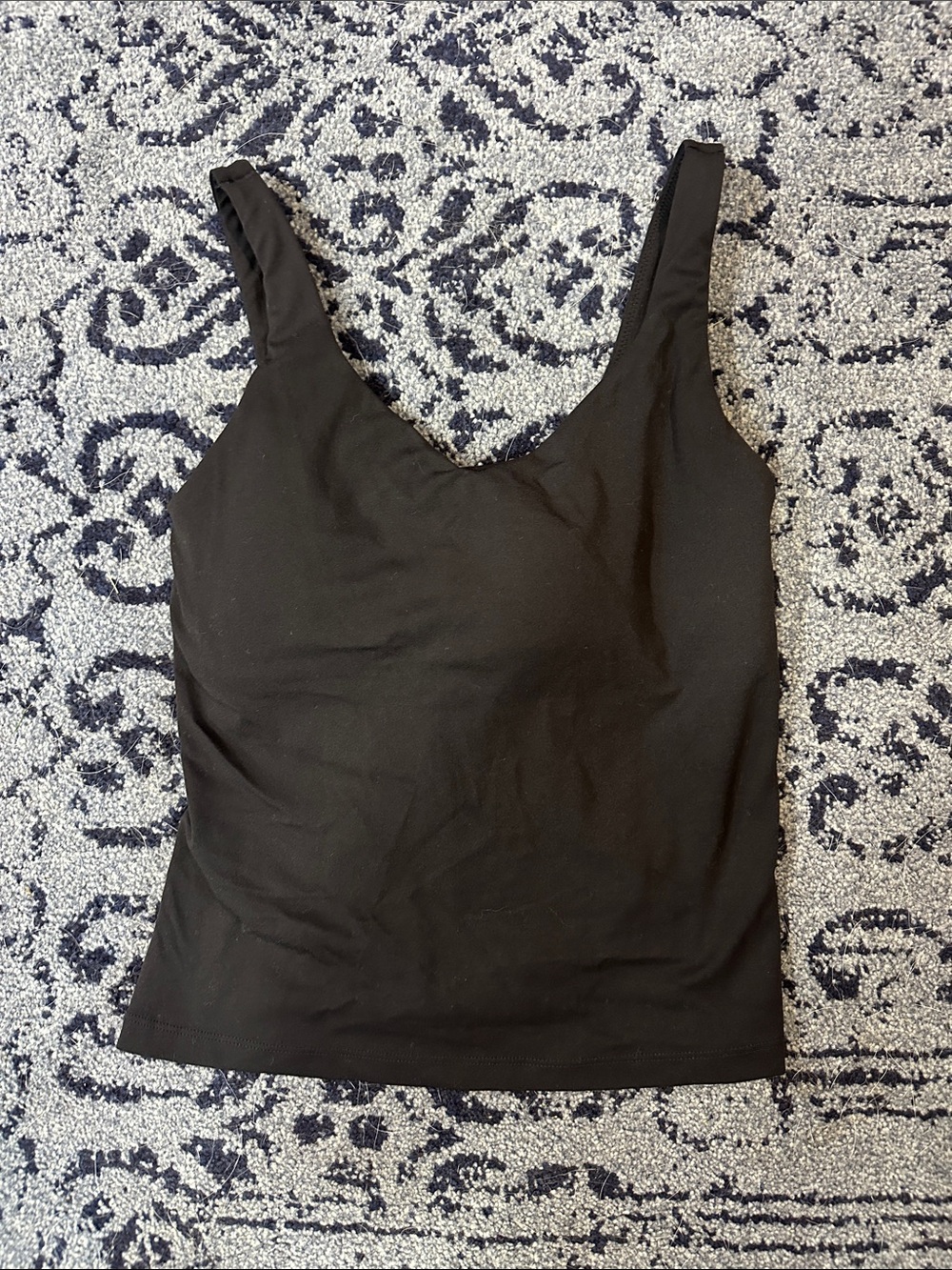 OFFLINE BY AERIE Everyday Black Scoop Neck Tank Top SIZE SMALL